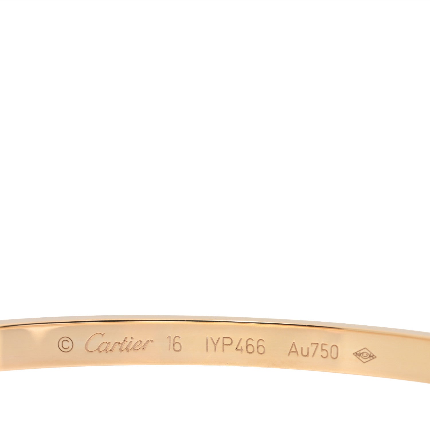 Cartier 18K Yellow Gold Small LOVE Bracelet 16 3 of 5