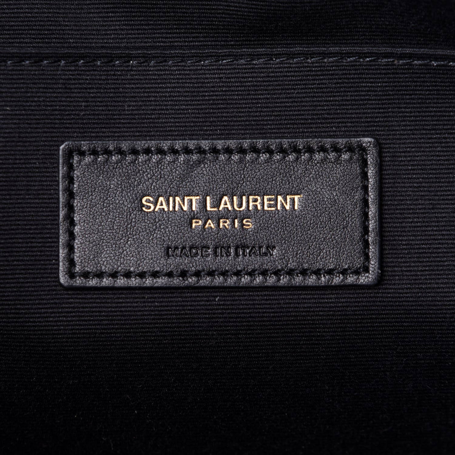 Saint Laurent Calfskin Matelasse Chevron Monogram Document Holder Black 6 of 8