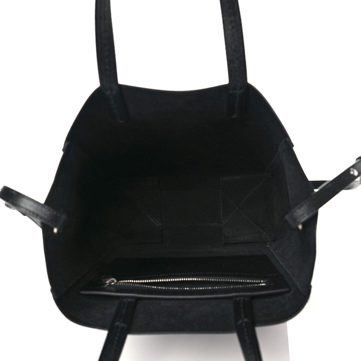 Celine Grained Calfskin Small Vertical Cabas Black 5 of 10
