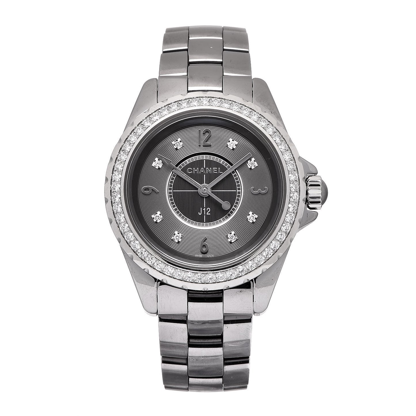 Titanium Ceramic Diamond Bezel 33mm J12 Quartz Watch