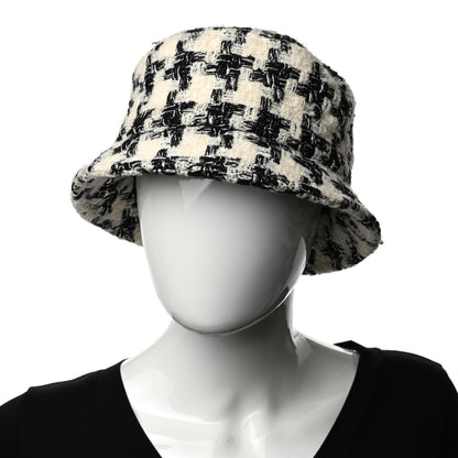 Chanel Tweed Bucket Hat M Black Ecru 2 of 9