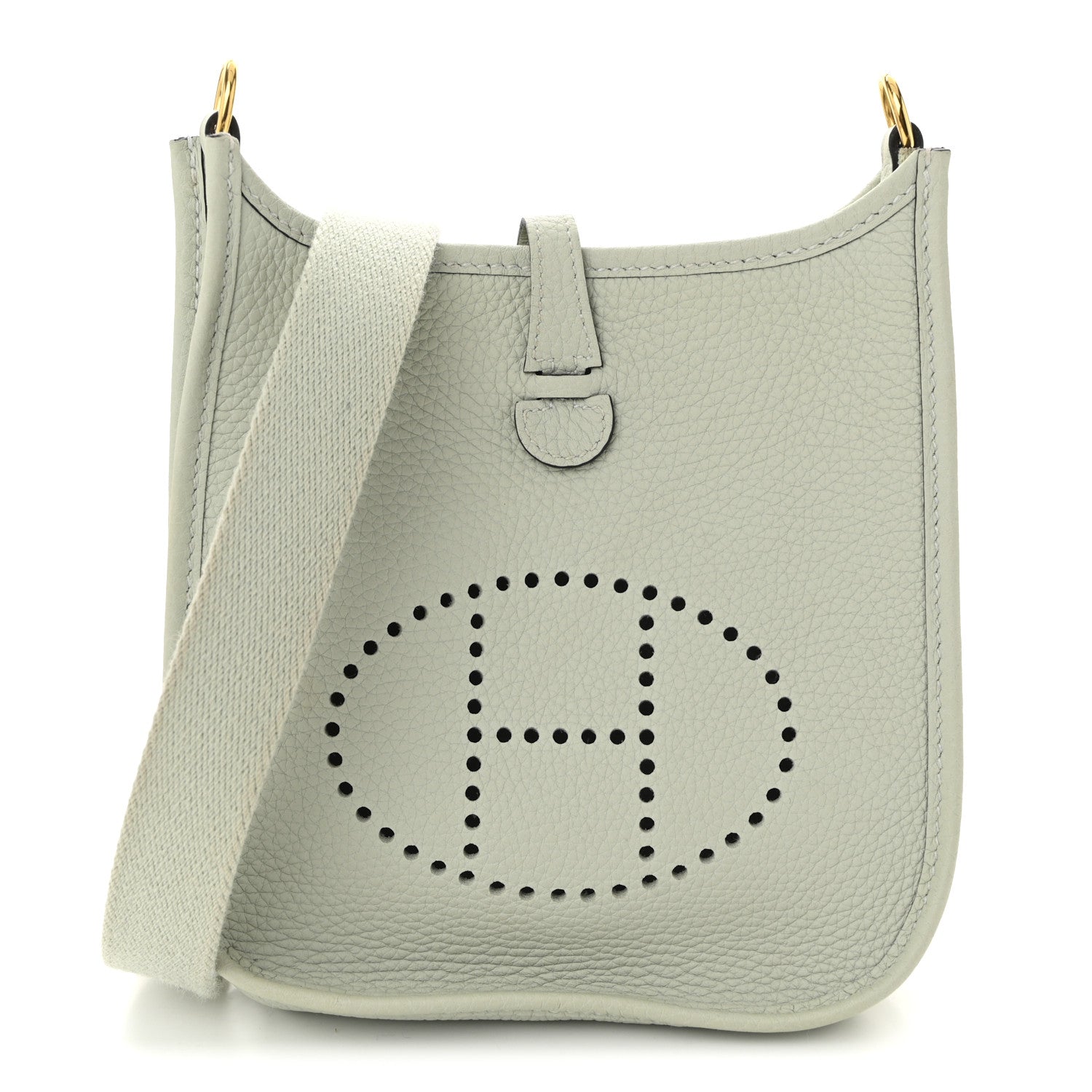 Hermes Taurillon Clemence Amazone Evelyne TPM Gris Neve 1 of 10