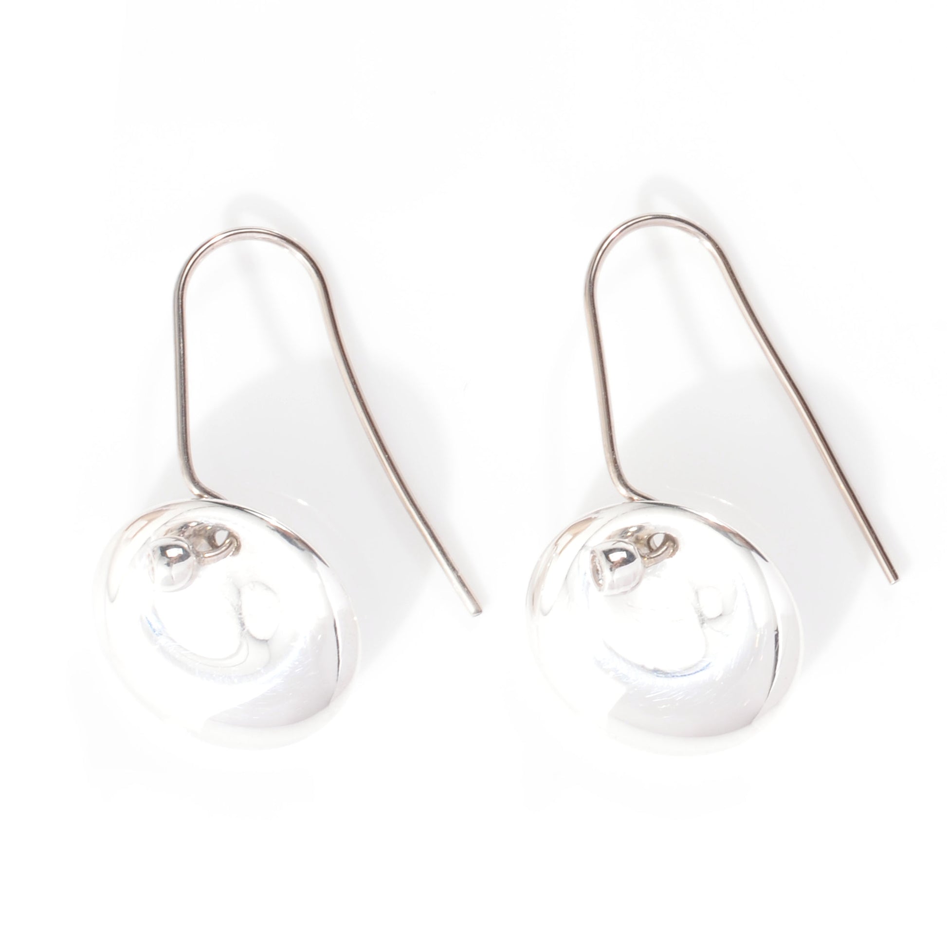 Tiffany Sterling Silver Diamond Elsa Peretti Dangle Earrings 1 of 4