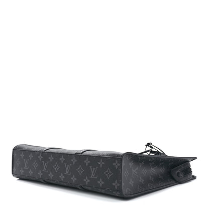 Louis Vuitton Monogram Eclipse Sac Plat Horizontal Zipper 9 of 11