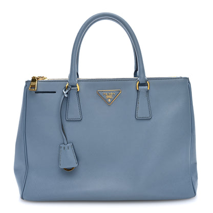 Prada Saffiano Medium Galleria Double Zip Tote Aviazione 1 of 9