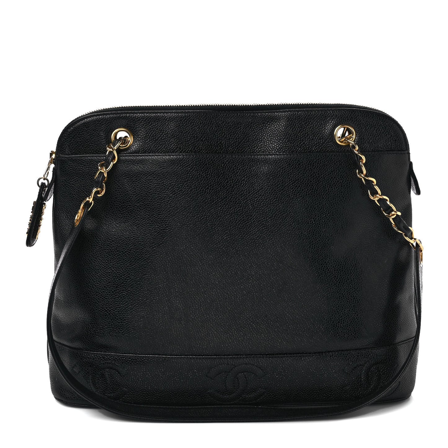 Caviar CC Shoulder Bag Black