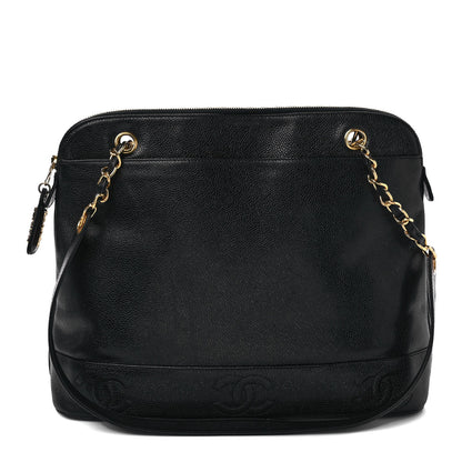 Chanel Caviar CC Shoulder Bag Black 1 of 8