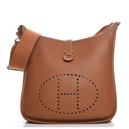 Hermes Taurillon Clemence Evelyne III GM Gold 1 of 7