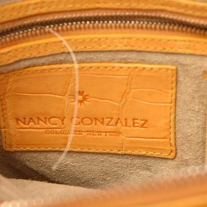 Nancy Gonzalez Crocodile Mini Cristina Satchel Yellow 6 of 8