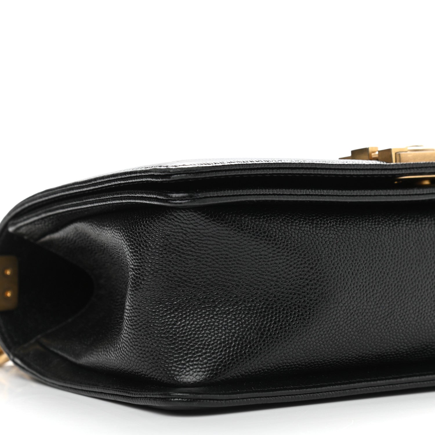 Chanel Caviar Chevron Quilted Medium Boy Flap Black 8 of 9