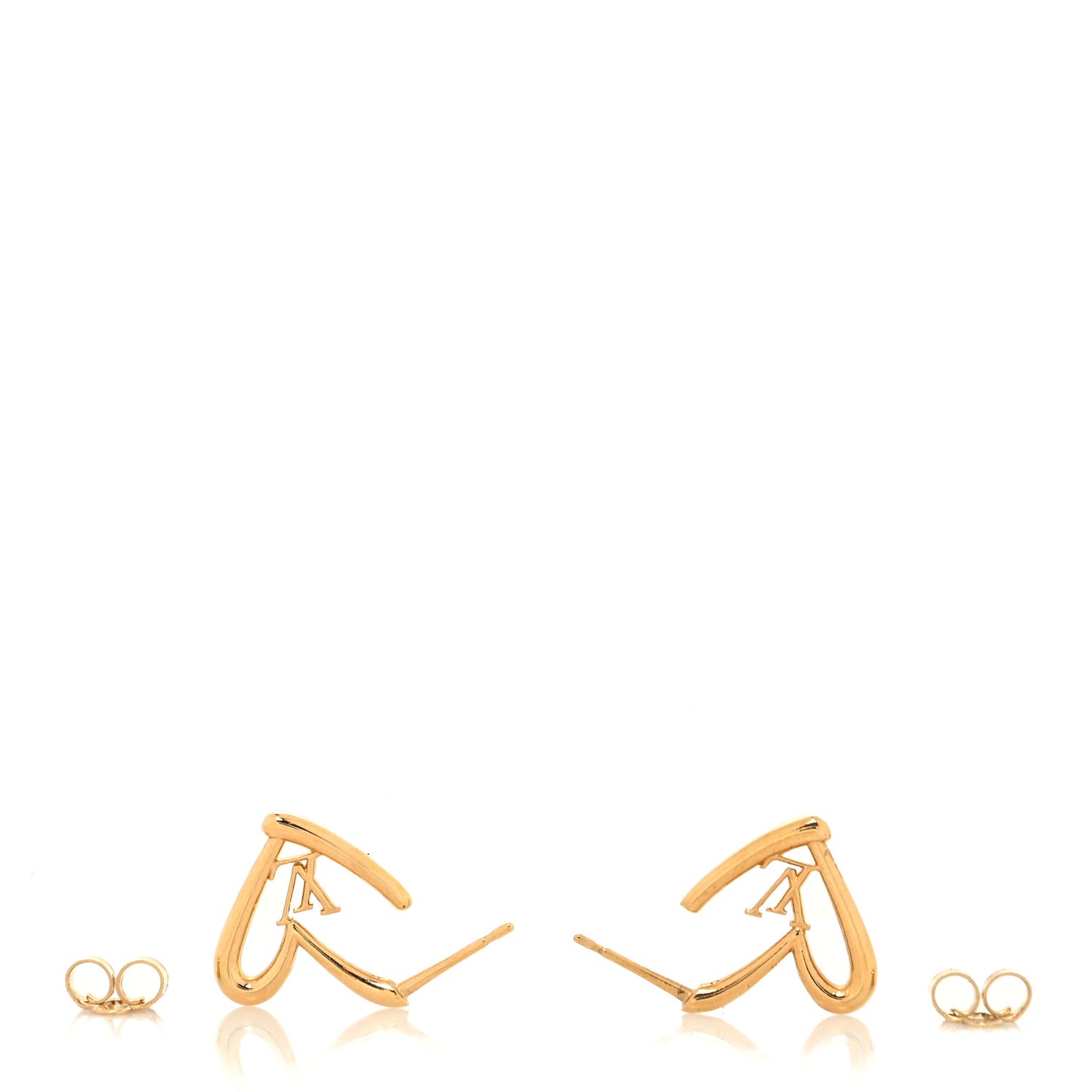 Fall In Love Heart Earrings PM Gold