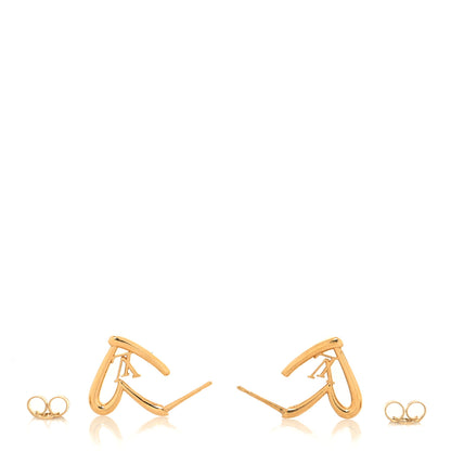 Louis Vuitton Fall In Love Heart Earrings PM Gold 3 of 3