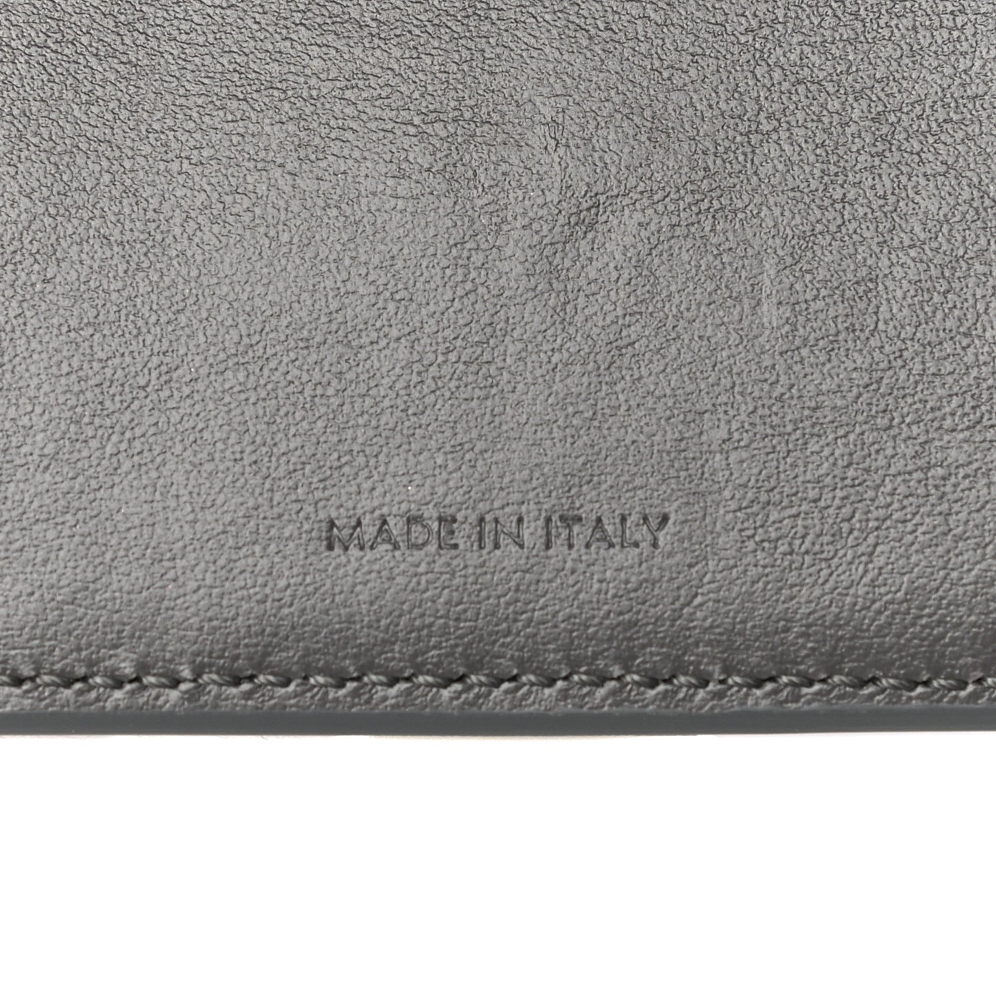 Grained Calfskin Medium Multifunction Strap Wallet Grey Vintage Pink