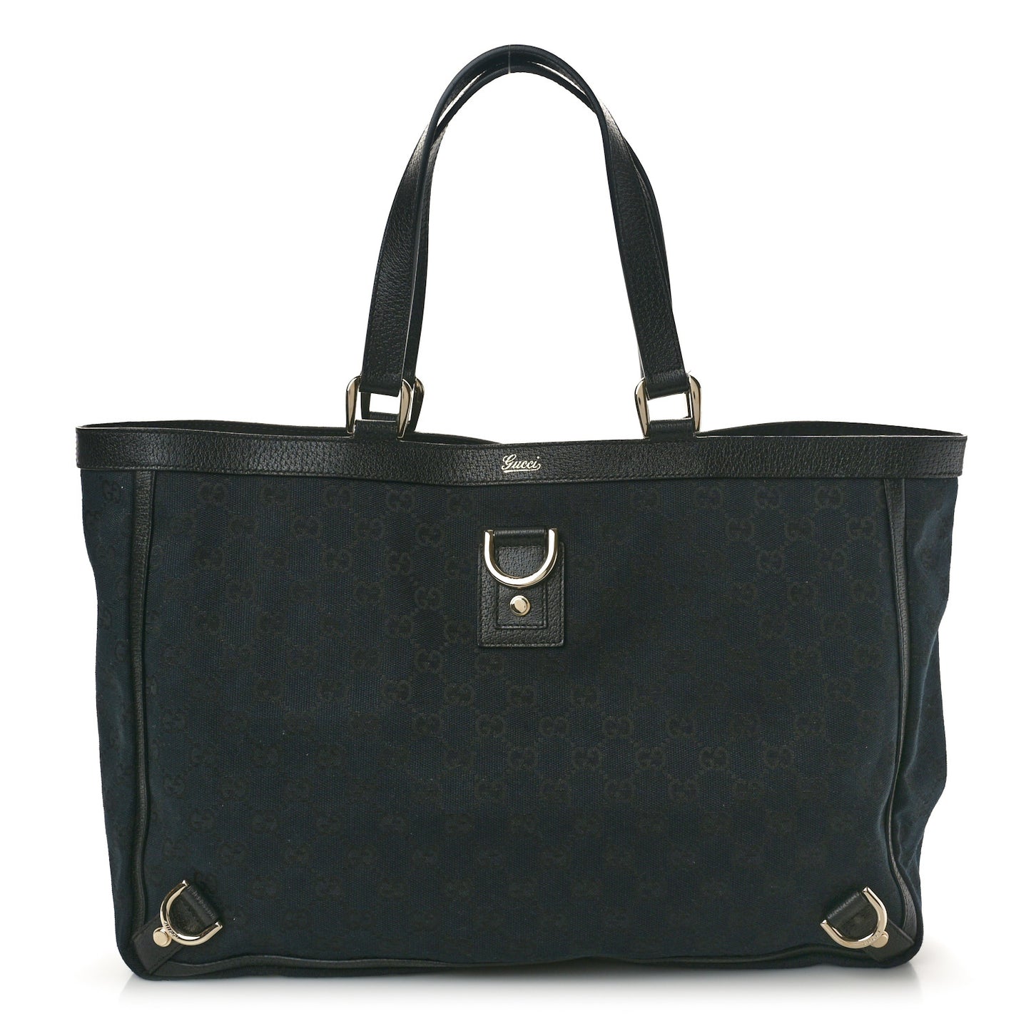 Monogram Large Abbey Tote Navy Black