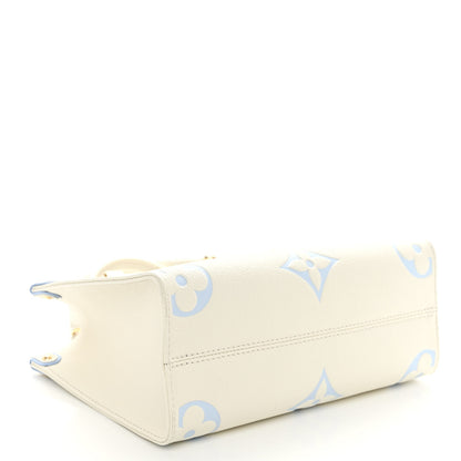 Louis Vuitton Empreinte Monogram Giant Onthego PM Latte Candy Blue 4 of 9