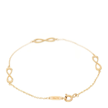 Tiffany 18K Yellow Gold Infinity Endless Bracelet 2 of 4