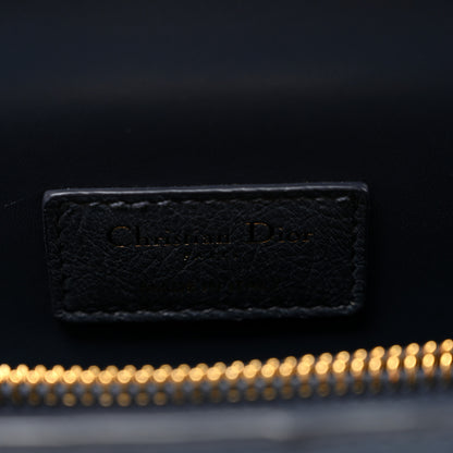 Christian Dior Ostrich Large St. Honore Tote Dark Denim 6 of 9