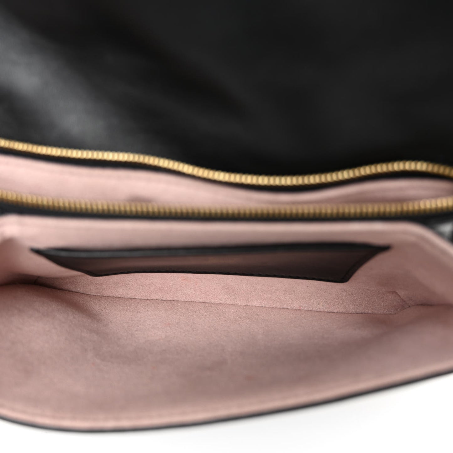 Lambskin Embossed Monogram Pochette Coussin Black
