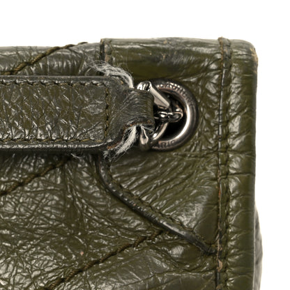 Saint Laurent Crinkled Lambskin Matelasse Monogram Baby Niki Chain Satchel Seawood 12 of 13