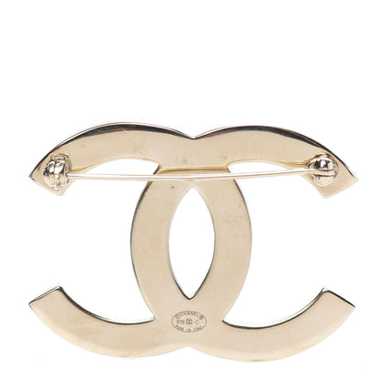 Chanel Baguette Crystal Quilted CC Brooch Gold 3 of 5