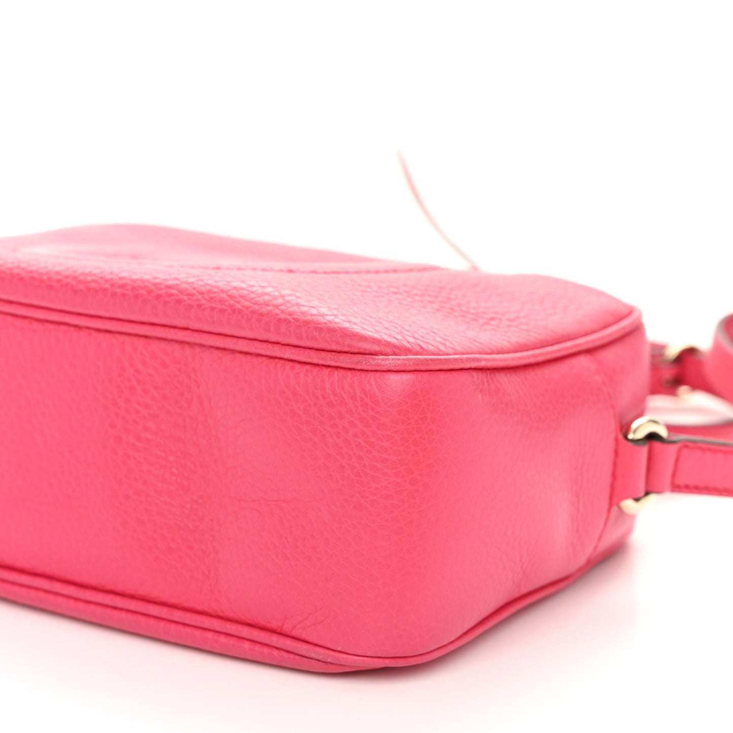Pebbled Calfskin Small Soho Disco Bag Pink