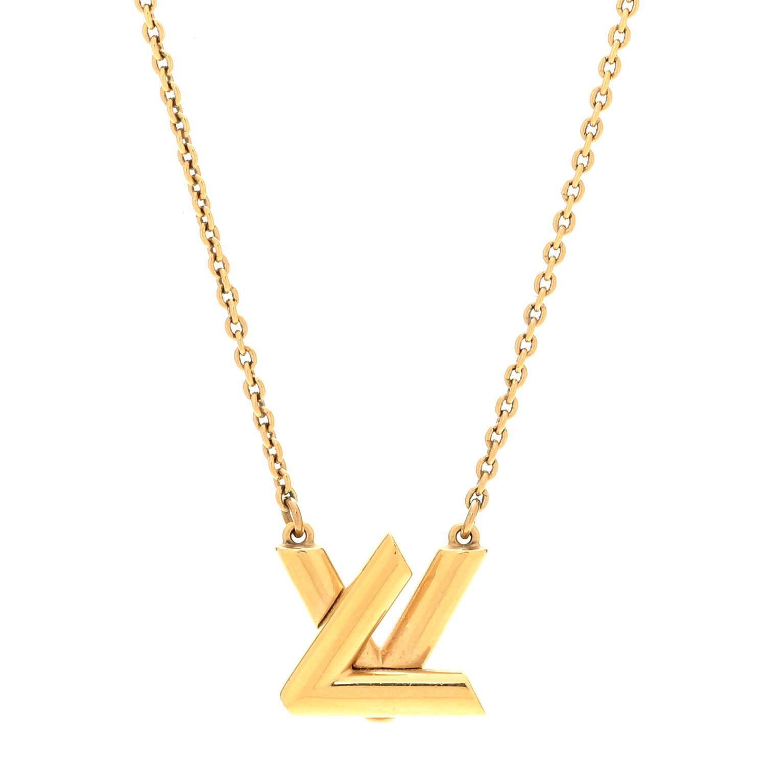 Louis Vuitton Metal GO-14 Necklace Gold 4 of 7
