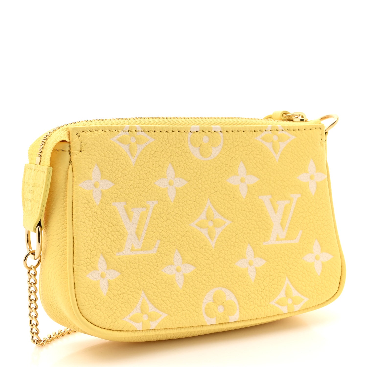 Louis Vuitton Empreinte Monogram Mini Pochette Accessories Lemon Curd Yellow 3 of 9