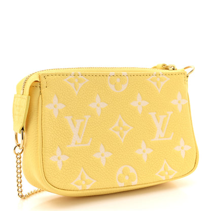 Louis Vuitton Empreinte Monogram Mini Pochette Accessories Lemon Curd Yellow 3 of 9