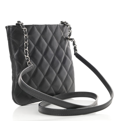 Chanel Lambskin Quilted Crossbody Bag Black 3 of 11