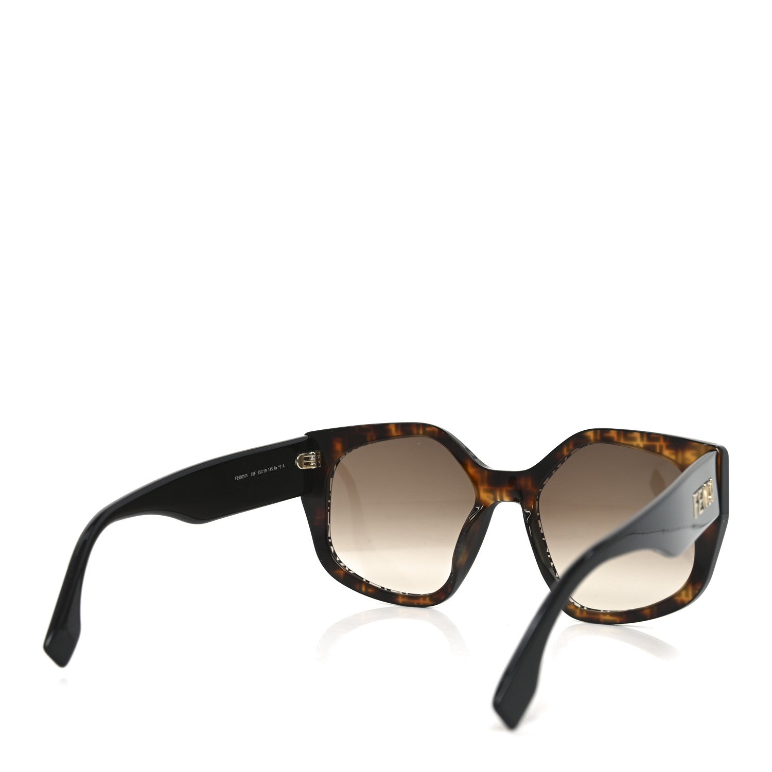 Fendi Acetate FF Fendi Butterfly Sunglasses FE40017I Havana 4 of 7