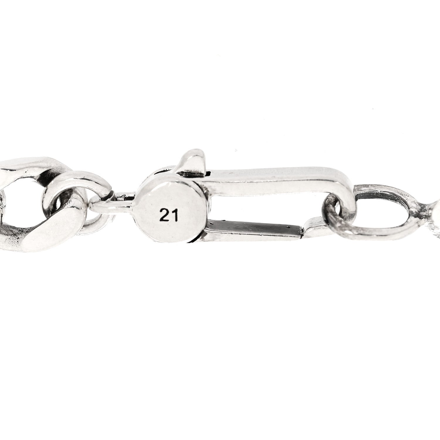 Gucci Sterling Silver GucciGhost Hamlet Skull ID Chain Bracelet 4 of 4