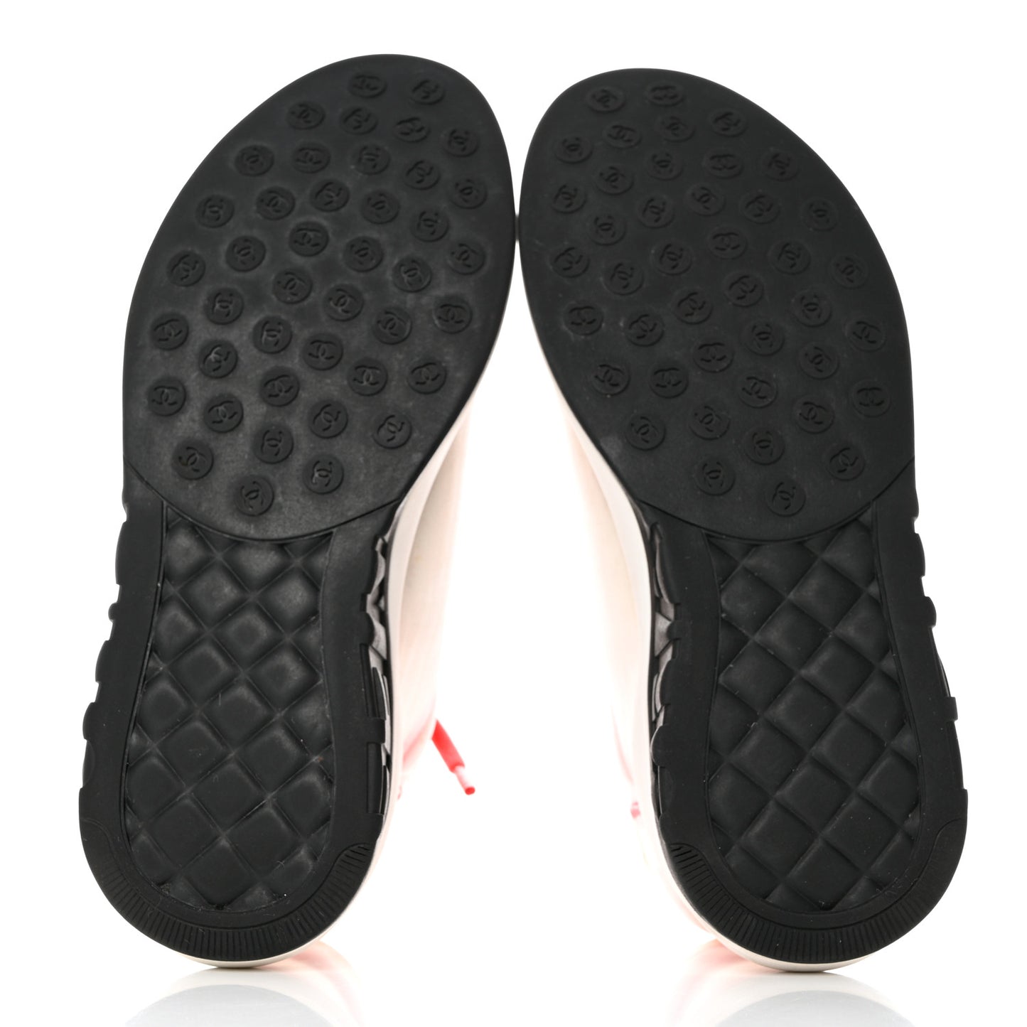 Lycra Fabric CC Sneakers 37.5 White Red