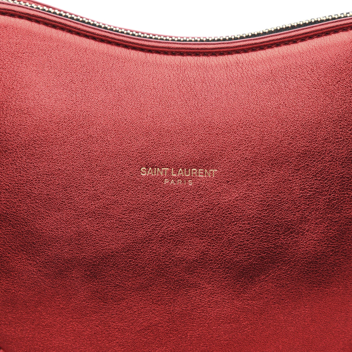 Metallic Calfskin Heart Monogram Crossbody Black Rouge