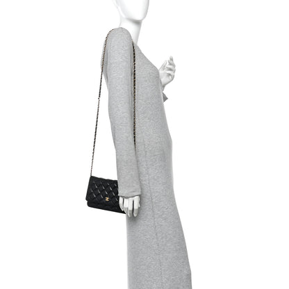 Chanel Caviar Quilted Wallet on Chain WOC Black 2 of 12