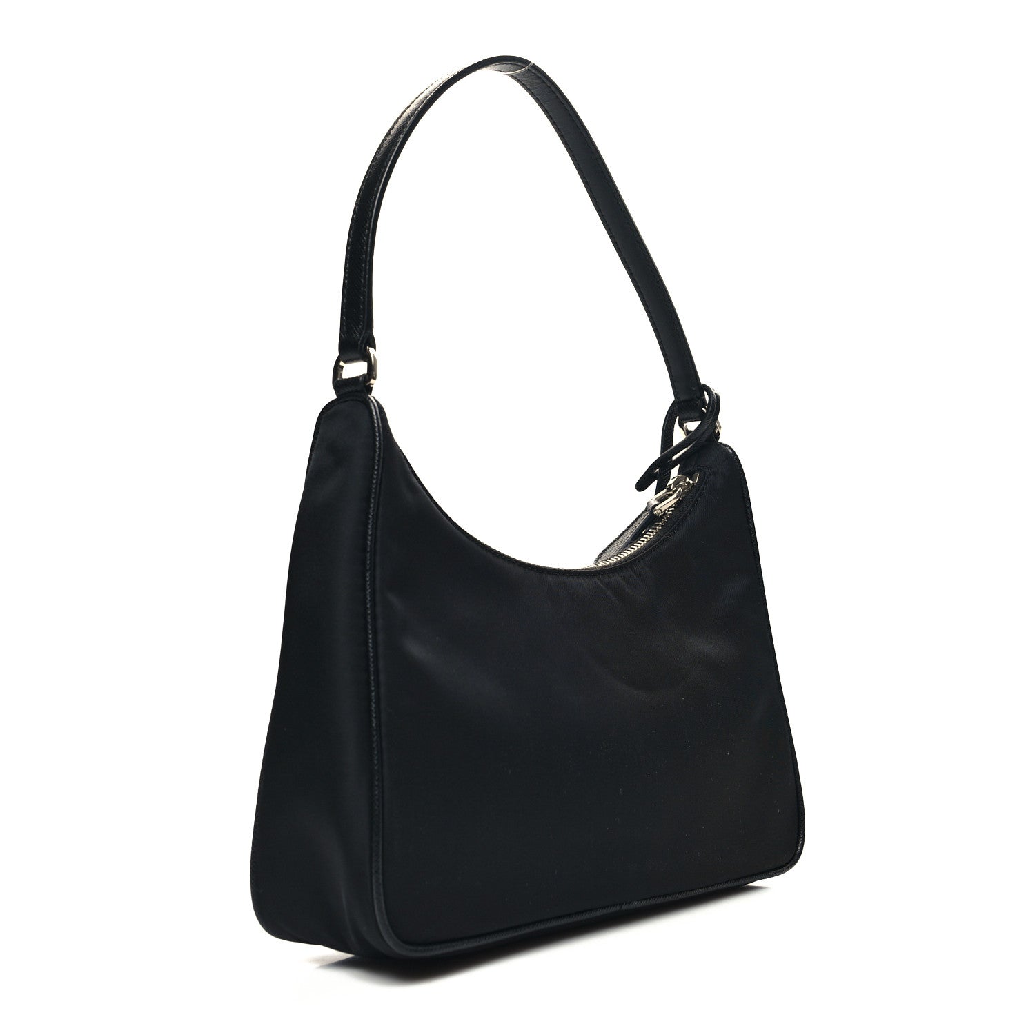 Prada Tessuto Nylon Saffiano Mini Re-Edition 2005 Bag Black 3 of 9