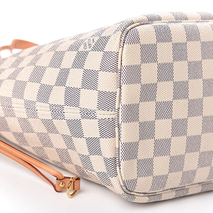 Louis Vuitton Damier Azur Neo Neverfull MM Rose Ballerine 18 of 20