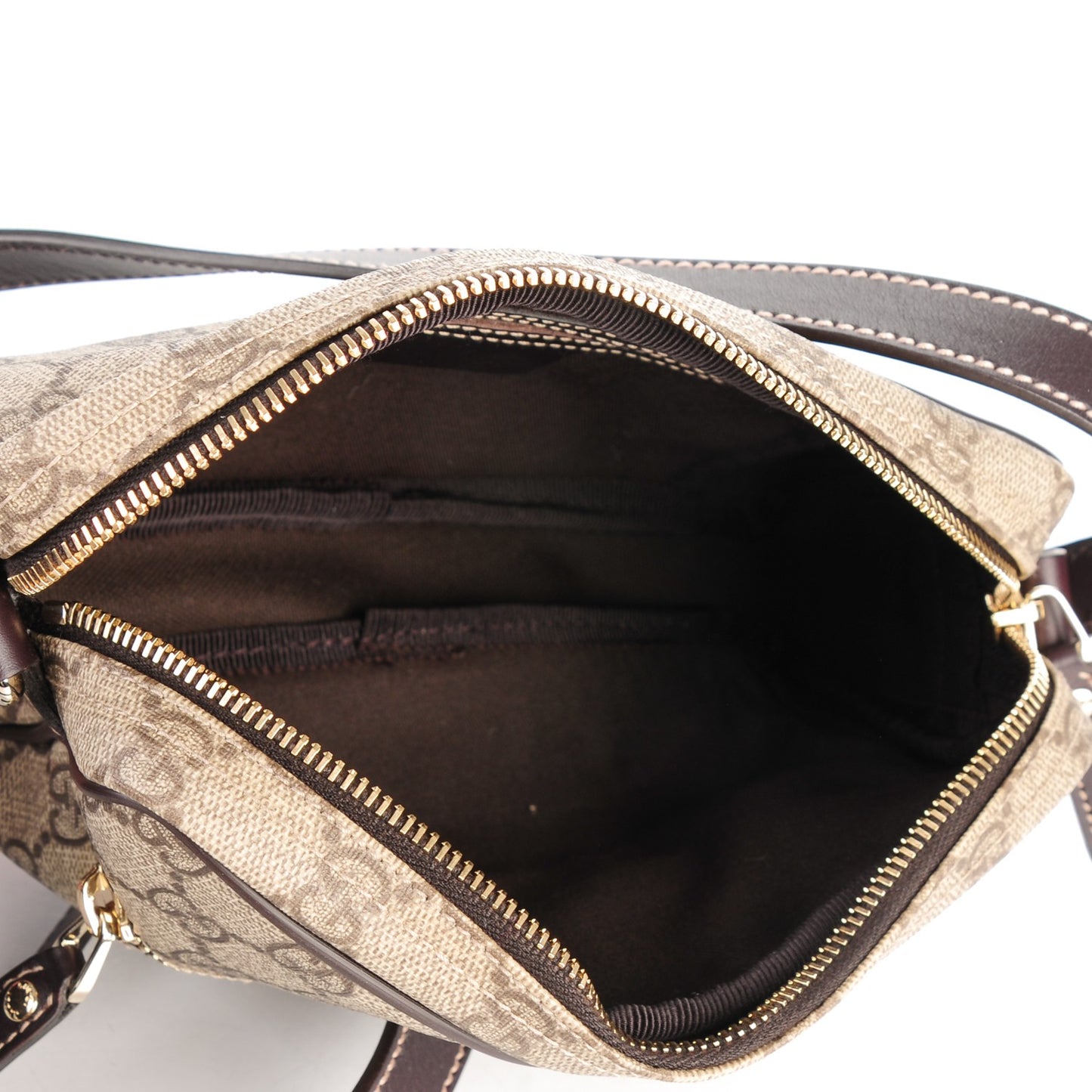 GG Plus Monogram Small Shoulder Bag Dark Brown