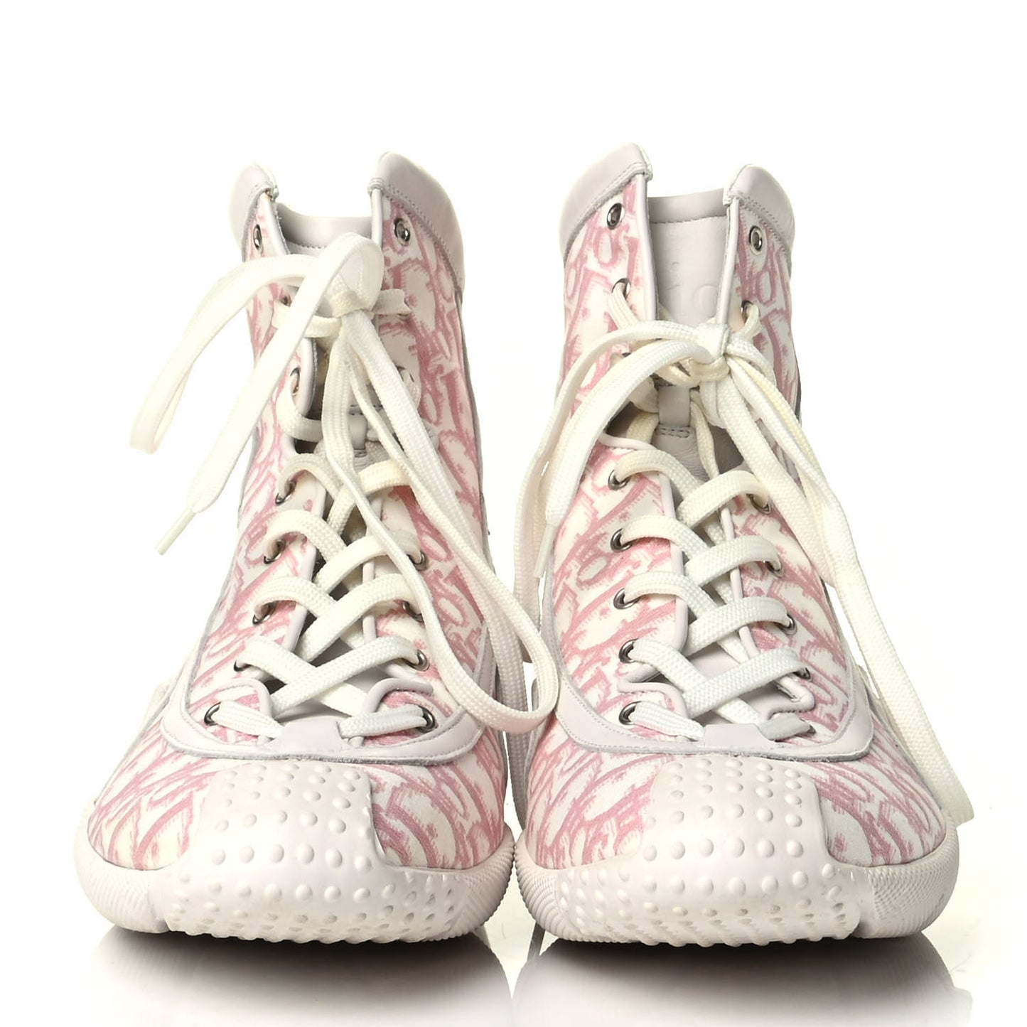 Canvas Monogram D Sport Lace Up Booties 41 Rose Clair