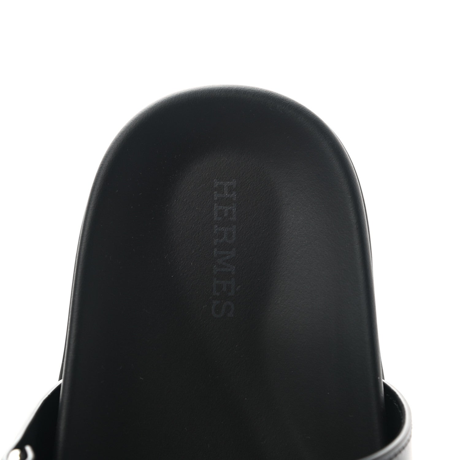Hermes Calfskin Womens Chypre Sandals 36.5 Black 7 of 10