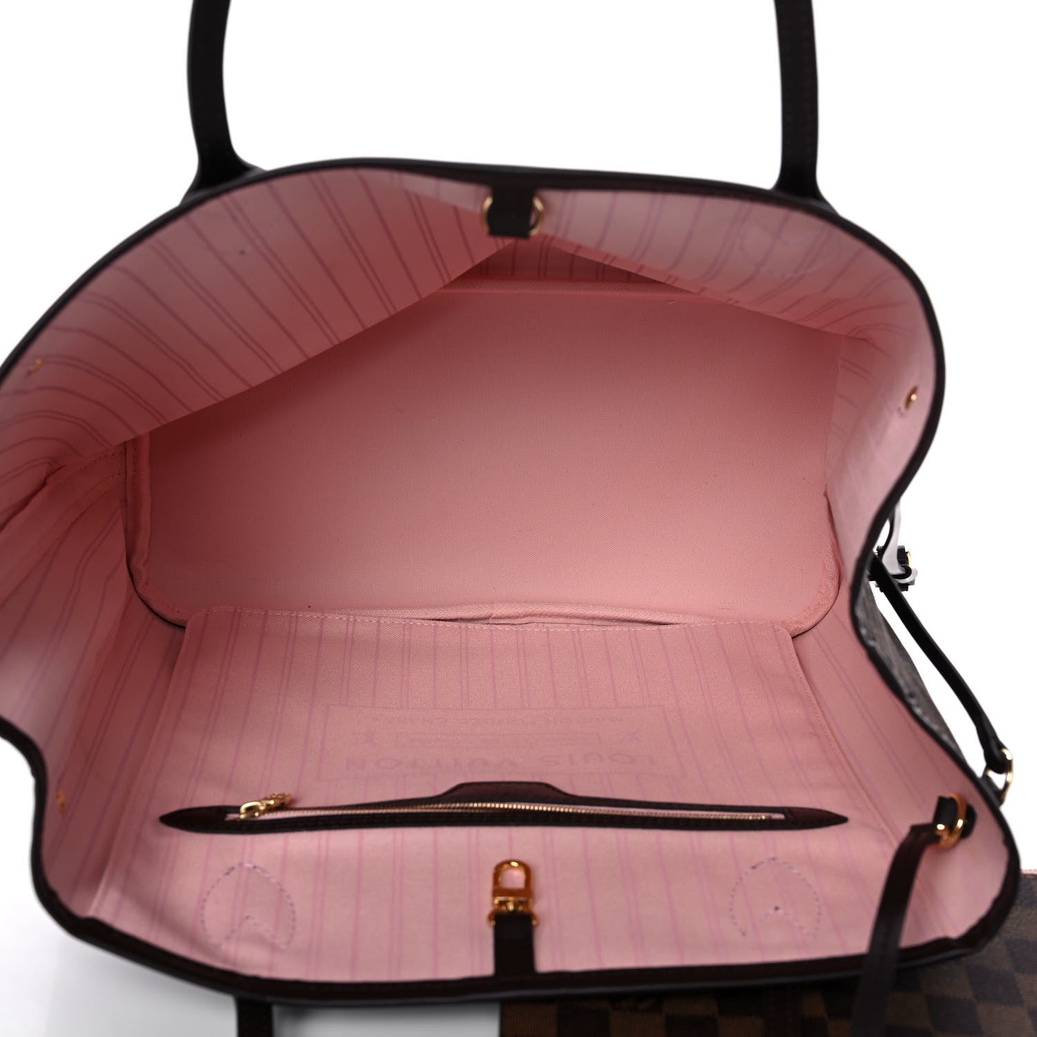 Louis Vuitton Damier Ebene Neo Neverfull MM Rose Ballerine 5 of 11
