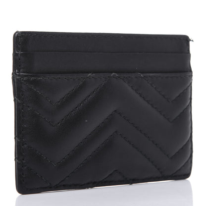 Gucci Calfskin Matelasse GG Marmont Card Holder Black 3 of 10