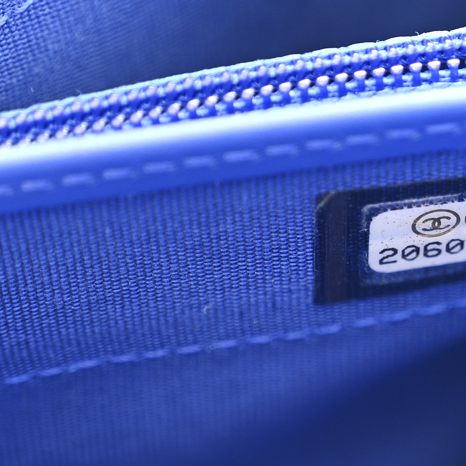 Chanel Patent Calfskin Quilted Boy Wallet on Removable Chain Blue 9 of 16