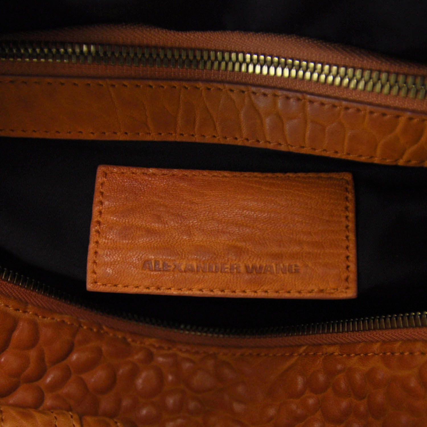 Alexander Wang Leather Rocco Duffel Orange 7 of 7
