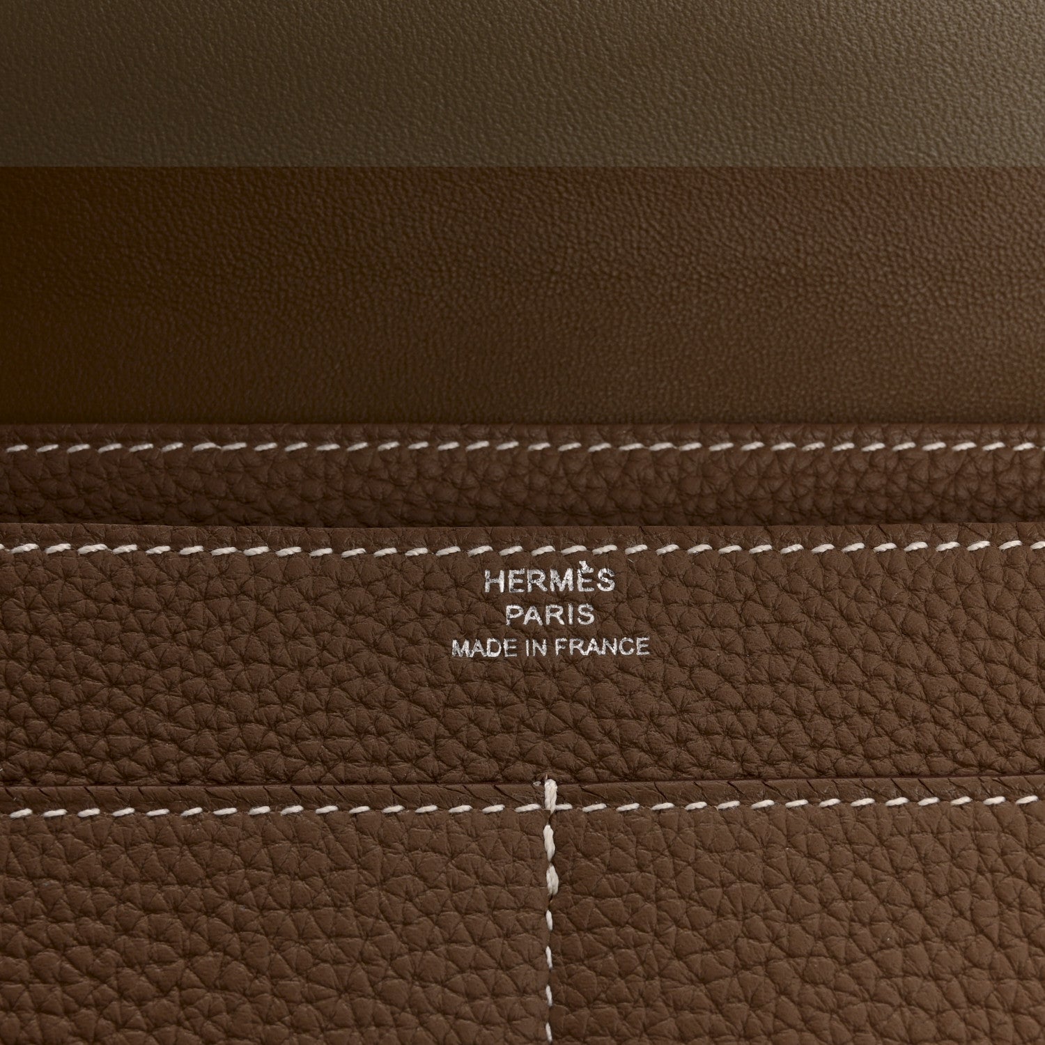 Hermes Togo Dogon Duo Wallet Etoupe 7 of 10