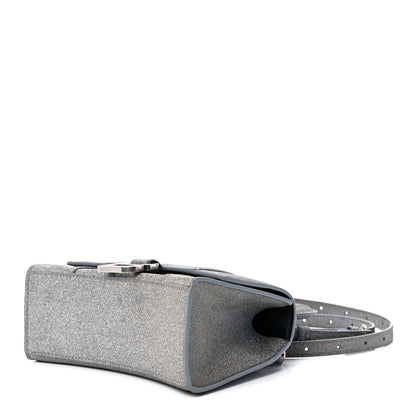 Balenciaga Glitter Fabric Hourglass Top Handle Bag XS Grey 9 of 11