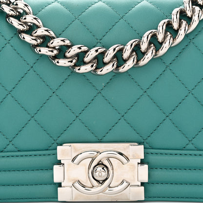 Chanel Calfskin Quilted Small Boy Flap Turquoise 8 of 14