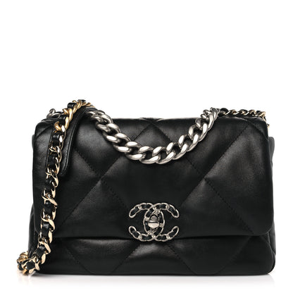 Chanel Lambskin Quilted Medium Chanel 19 Flap Black 1 of 11