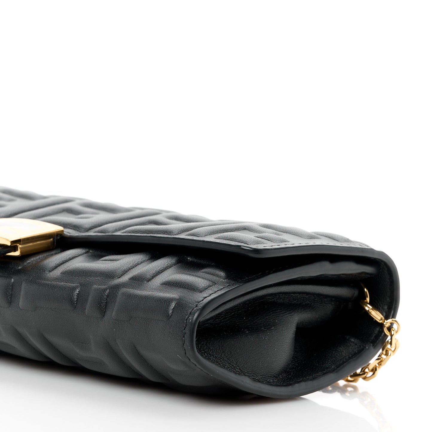 Nappa Matisse FF Embossed Continental Wallet On Chain Black