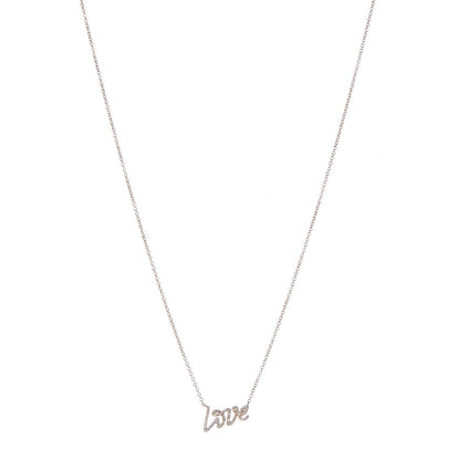 Tiffany 18K Rose Gold Diamond Mini Paloma's Graffiti Love Pendant Necklace 1 of 7