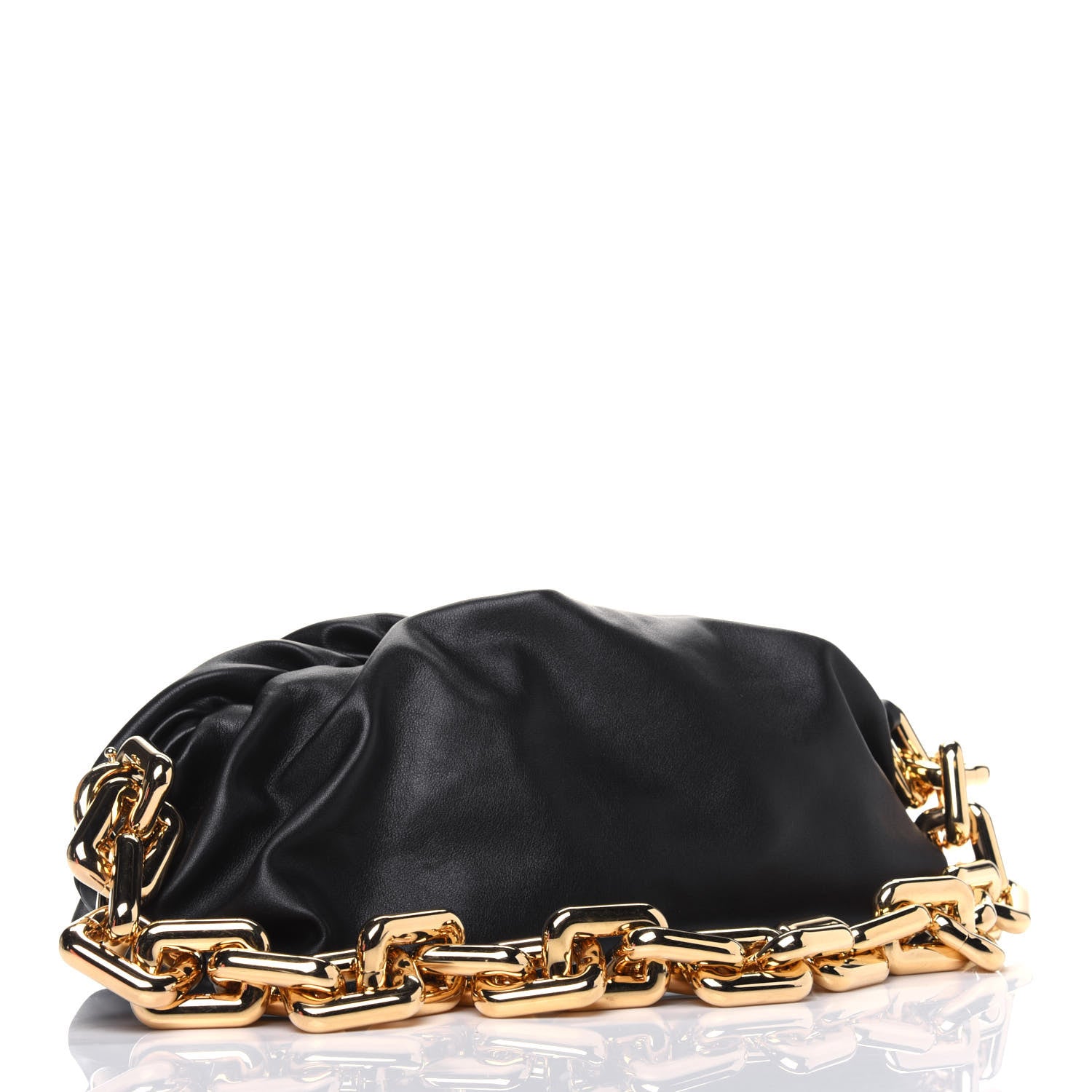 Bottega Veneta Calfskin The Pouch Chain Black 3 of 11